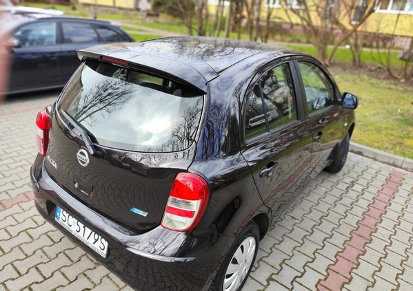 Nissan Micra cena 21000 przebieg: 81851, rok produkcji 2013 z Częstochowa małe 67